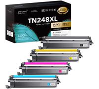 iNKPAD 4 Pack TN248XL Cartuccia Toner Compatibili per Brother tn248 tn248cmyk Ca
