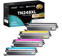 iNKPAD 4 Pack TN248XL Cartuccia Toner Compatibili per Brother tn248 tn248cmyk Cartuccia Toner Compatibili per Brother DCP-L3520CDW DCP-L3560CDW MFC-L8340CDW MFC-L3760CDW MFC-L3740CDWE HL-L3220CWE