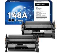 iNKPAD Cartuccia toner 148A nero (2 pezzi) compatibile con HP 148A 148X W1480A W1480X High Yeild cartucce toner per HP Laserjet Pro MFP 4101fdn 4101fdw 4001dw 4001dw 4001dn 4001n stampante