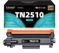 iNKPAD TN-2510 Cartucce di Toner Compatibili per Brother TN2510 TN2510XL per HL-L2400DW HL-L2445DW DCP-L2620DW DCP-L2665DW MFC-L2835DW MFC-L2800DW MFC-L2860DW Stampante Laser (1 NERO,1200 pagine)