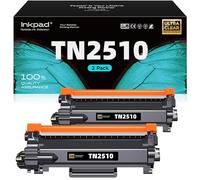 iNKPAD TN-2510 Cartucce di Toner Compatibili per Brother TN2510 TN2510XL per HL-L2400DW HL-L2445DW DCP-L2620DW DCP-L2665DW MFC-L2835DW MFC-L2800DW MFC-L2860DW Stampante Laser (2 NERO,1200 pagine)