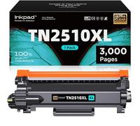 iNKPAD TN2510XL TN-2510 Toner Alta Capacità Compatibili per Brother TN2510 XL per HLL2865DW DCPL2620DW HLL2400DWE MFCL2835DW MFCL2860DWE MFCL2800DW HLL2445DW DCPL2665DW DCPL2660DW (1 NERO)