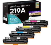 iNKPAD Toner 219A 219X MFP 3302FDWG con chip: 4 pezzi di ricambio compatibili per HP 219A 219X W2190A per Color LaserJet Pro MFP 3302SDWG 3302FDNG 3302FDW 3302SDW 3302FDN 3202DN Nero Ciano Magenta