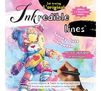 Inkredible Lines Spooky Cute Halloween - Ink tracing mignon et effrayant: La version originale: tracer les lignes au stylo noir, l'activité anti-stress qui invite à la relaxation et au lâcher-prise