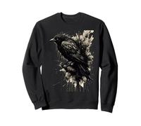Inkstorm Crow Silenzio Davanti alla caw Felpa