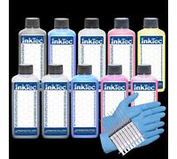 Inktec Inchiostro per Canon Pixma Pro 10 10S PGI-72 Pbk MBK Y M C PC Pm Gy R Co