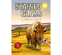 Inky Doodle Day: Stained Glass Landscapes - Ink Tracing Cute and Easy Relaxing Coloring Book: Stress Relief for Seniors with Dreamy Escape Landscapes, Comforting Shapes, Zen Doodles and Comfy Cozy Mosaic Art Patterns for Busy Minds
