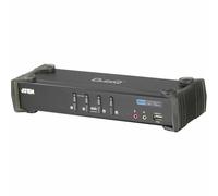 INL Aten CS1764A, KVM Switch, 4 porte, USB DVI, Audio, Hub USB 2.0, Kit cavi in