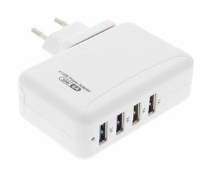 INL InLine® Alimentatore USB da rete elettrica, In: Europlug 100-240VAC, Out: 4