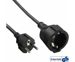 INL InLine® Cavo alimentazione prolunga Sch.ko. CEE-7/7 maschio/femmina, 10m, n