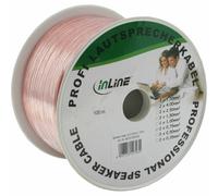 INL InLine® Cavo Audio diffusori 2x 0,75mm², CCA, stereo Hi-Fi, bipolare rosso/