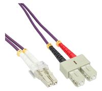 INL InLine® Cavo Duplex, LC/SC 50/125µm, Fibra Ottica OM4, 3m