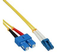 INL InLine® Cavo Duplex, LC/SC 9/125µm, Fibra Ottica OS2, 15m