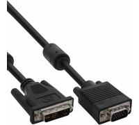 INL InLine® Cavo DVI-A 12+5 maschio a VGA 15pin HD maschio, 3m, Analogico, nero