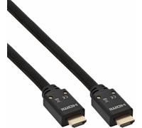 INL InLine® Cavo HDMI 2.0, 10m, UHD, 4K2K, ARC, HEAC, 4K3D, dorato, nero, masch