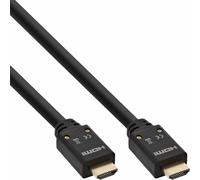 INL InLine® Cavo HDMI 2.0, 25m, UHD, 4K2K, ARC, HEAC, 4K3D, dorato, nero, masch
