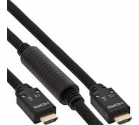 INL InLine® Cavo HDMI 2.0, 25m, UHD, 4K2K, ARC, HEAC, 4K3D, dorato, nero, masch