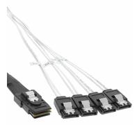 INL InLine® Cavo Mini SAS, SFF-8087 maschio/ 4x SATA L-Form 7pin maschio, confi