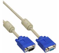 INL InLine® Cavo S-VGA 15poli HD maschio / femmina, 10m, ferrite, schermato, be