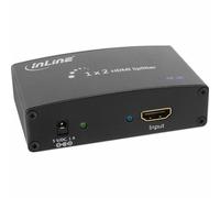 INL InLine® HDMI Splitter 2 porte, 3D, FullHD, HDCP, 4K2K compatibile, alimenta