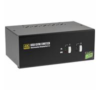 INL InLine® KVM Switch desktop, 2 porte, Dual Monitor, DisplayPort 1.2, 4K, USB