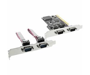 INL InLine® Scheda seriale aggiuntiva, I/0-Controller, 32-bit PCI Bus, 4x Sud-D