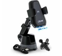 INL InLine® Supporto da auto per smartphone, elettrico con ventosa e supporto p