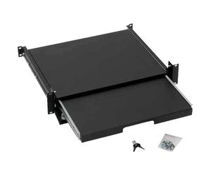 INL Ripiano scorrevole Rack 19" per mouse e tastiera, altezza 2U, chiusura a ch