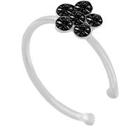 Inlaid Flower Shape Nose Ring Body Piercing Jewelry Nice processing
