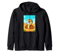 Inland Taipan - Il Serpente più mortale nel Fumetto dei deserti australiani Felpa con Cappuccio