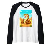 Inland Taipan - Il Serpente più mortale nel Fumetto dei deserti australiani Maglia con Maniche Raglan