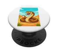 Inland Taipan - il serpente più mortale nel fumetto dei deserti australiani PopSockets PopGrip Adesivo