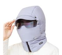 INLANDSIS Agriculturi - Cappuccio impermeabile foderato in pile, 2026, nuovo cappello 3 in 1 per agricoltura, maschera antivento da sci per sci ed escursionismo, Blu