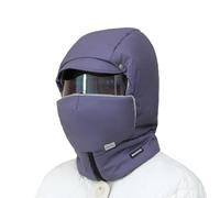 INLANDSIS Agriculturi - Cappuccio impermeabile foderato in pile, 2026, nuovo cappello 3 in 1 per agricoltura, maschera antivento da sci per sci ed escursionismo, Grigio scuro