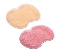 INLANDSIS Curetoaway - Spazzola esfoliante per piedi per la pulizia dei piedi, con setole morbide, per massaggi e doccia, montaggio a parete con ventose antiscivolo (set da 8)
