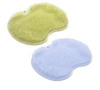INLANDSIS Curetoaway - Spazzola esfoliante per piedi per la pulizia dei piedi, con setole morbide, per massaggi e doccia, montaggio a parete con ventose antiscivolo (set da 3)