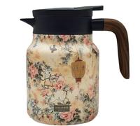 INLANDSIS Infinitne - Teiera vintage floreale, teiera con motivo floreale vintage, con infusore integrato, caraffa da caffè per mantenere il caldo (14.1000 ml)