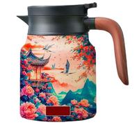 INLANDSIS Infinitne - Teiera vintage floreale, teiera con motivo floreale vintage, con infusore integrato, caraffa da caffè per mantenere il caldo (27,1000 ml)