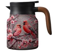 INLANDSIS Infinitne - Teiera vintage floreale, teiera con motivo floreale vintage, con infusore integrato, caraffa da caffè per mantenere il caldo (25,1000 ml)
