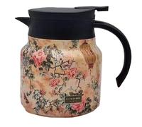 INLANDSIS Infinitne - Teiera vintage floreale, teiera con motivo floreale vintage, con infusore integrato, caraffa da caffè per mantenere il caldo (01.1000 ml)