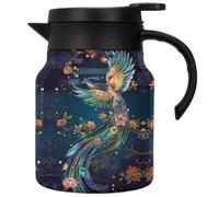 INLANDSIS Infinitne - Teiera vintage floreale, teiera con motivo floreale vintage, con infusore integrato, caraffa da caffè per mantenere il caldo (18.1000 ml)