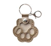 INLANDSIS Portachiavi in pelle a forma di zampa di animale domestico, 3 pezzi, regalo commemorativo per conservare peli di gatto/cane, ricordo fatto a mano con porta foto, grazioso ciondolo per borsa