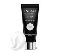 INLAQ® Acrylgel Gel Builder Acrilico per Unghie Ispessimento Ricostruzione Allunga e Refill - Autolivellante Manicure Pedicure - Crystal Clear 30ml