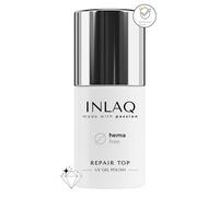 INLAQ® HEMA Free Repair Top Coat UV - Smalto Gel per Unghie Resistente ai Graffi - Top Coat Lucido senza Hema e Di Hema 6 ml