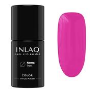 INLAQ® HEMA Free Smalto Gel per Unghie UV - Colori Diversi - Tonalità Pastello - Collezione Crazy Rainbow - Smalto Semipermanente - Gel Unghie - Colore Cerise 6 ml