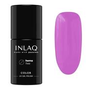 INLAQ® HEMA Free Smalto Gel per Unghie UV - Colori Diversi - Tonalità Pastello - Collezione Crazy Rainbow - Smalto Semipermanente - Gel Unghie - Colore Fuchsia Pink 6 ml