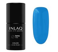INLAQ® HEMA Free Smalto Gel per Unghie UV - Colori Diversi - Tonalità Pastello - Collezione Crazy Rainbow - Smalto Semipermanente - Gel Unghie - Colore Denim 6 ml