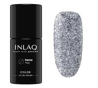 INLAQ® HEMA Free UV Nagellack Glitzer Shiny Signs Sammlung - Gel Nägel Glitzernd frei von Hema - Glitter Gellack UV Lack in Aries Farben - 6ml