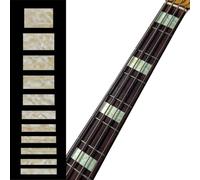 Inlay Sticker - Pennarello per tastiera e tasti per chitarra e basso, Jazz Bass Blocks, colore: Bianco antico perla
