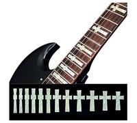 Inlaystickers Fret Marcatori per Chitarre e Basso - Iommi Cross F-074IC-WT